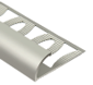 Perfil de cuarto de círculo de aluminio «tipo R» 8 mm - plata