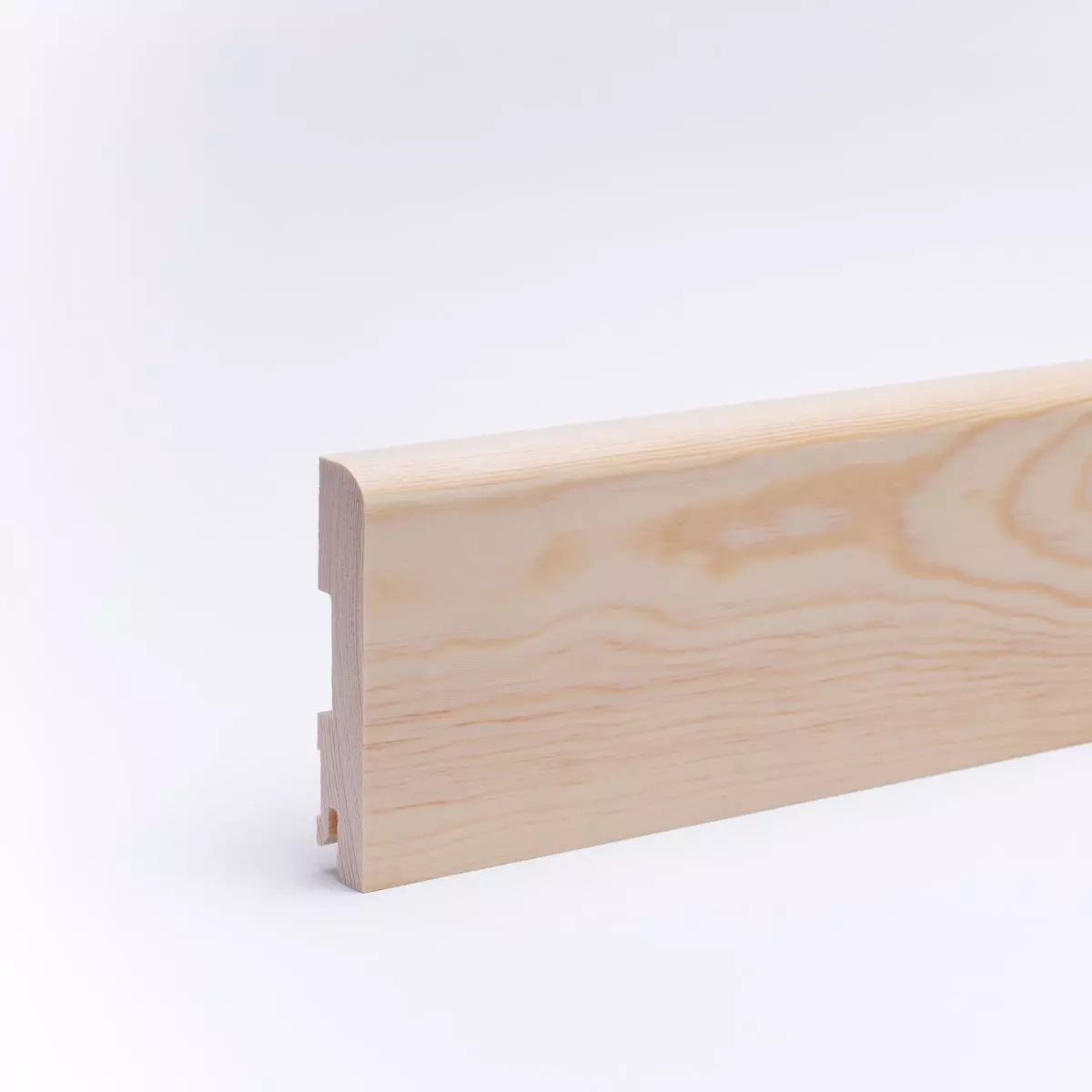 solid wood skirting 100mm with rounded front edge oiled pine