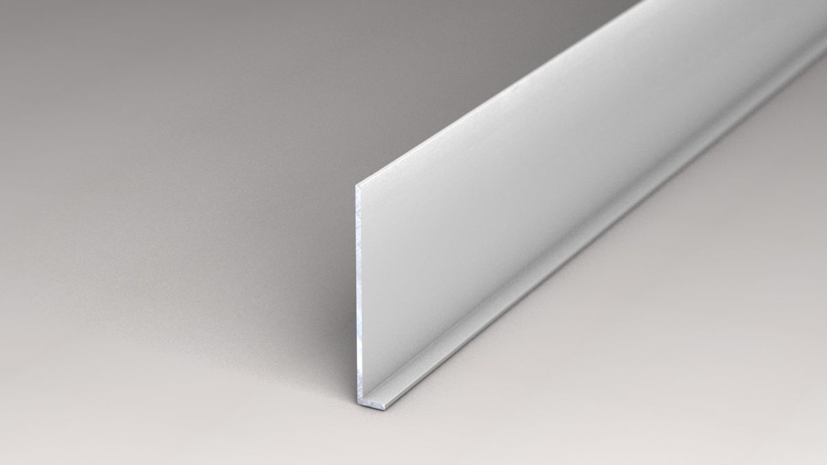 Aluminum skirting silver vinyl floor 8 x 60mm