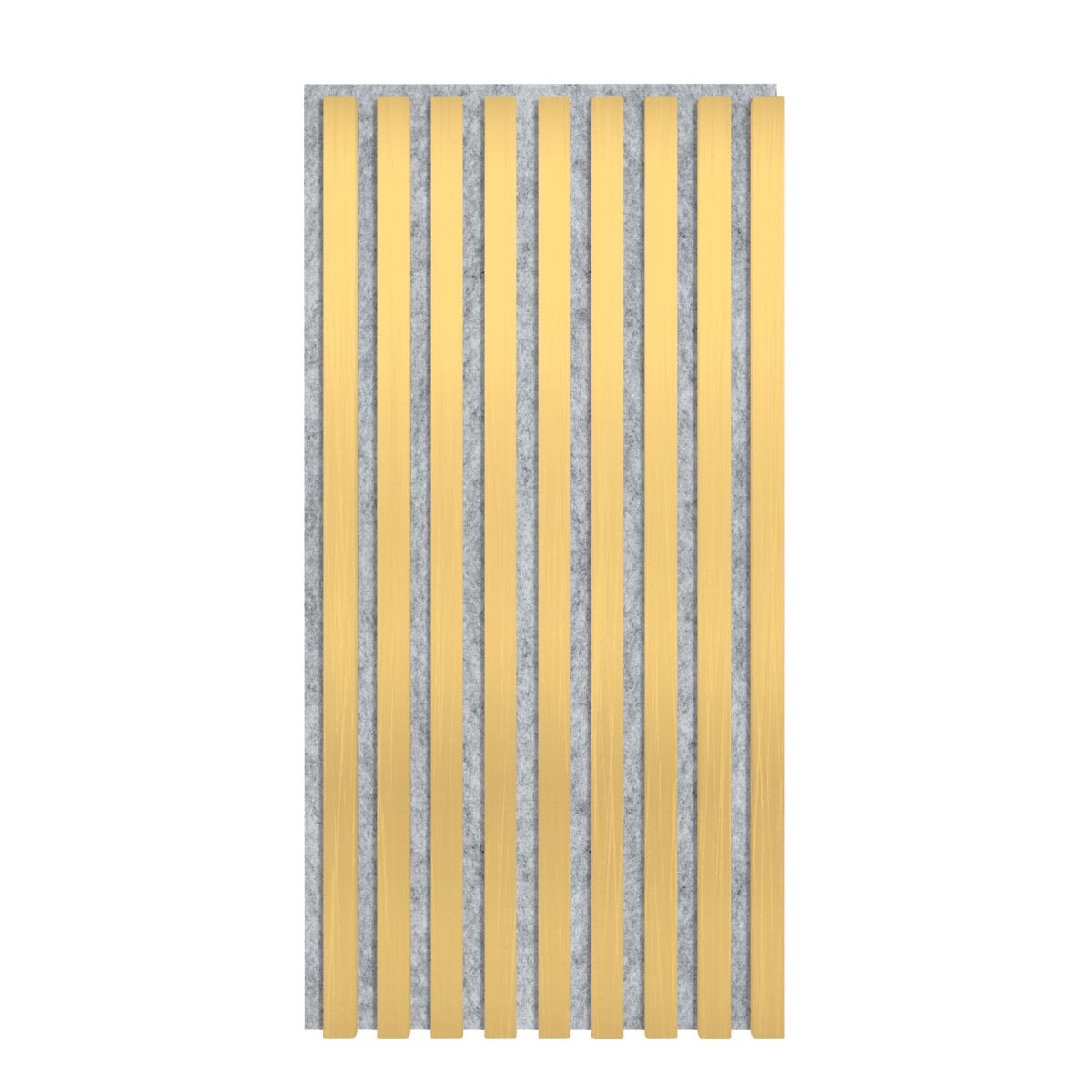 Acoustic panel 800 x 400 mm gold - acoustic felt grey - wall lining