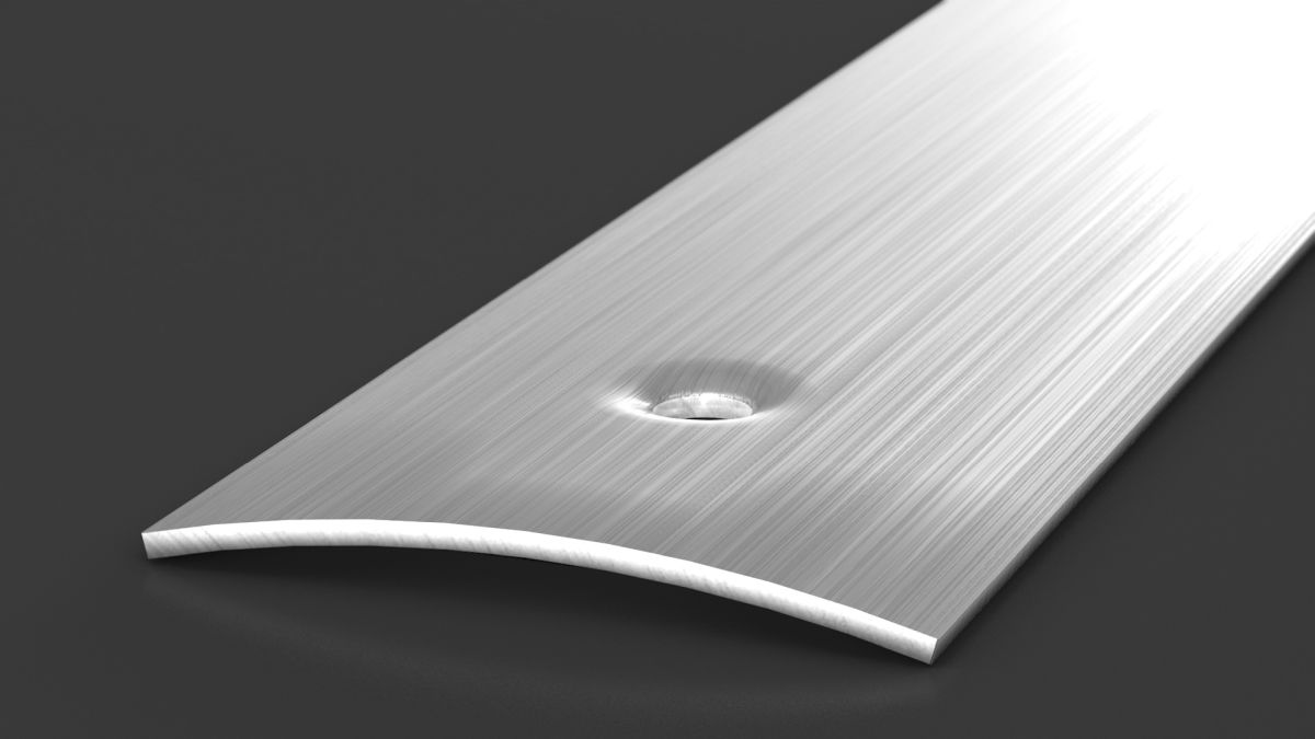 Prinz profilo di transizione 40 mm - N. 113 - Acciaio inox spazzolato - 500 cm