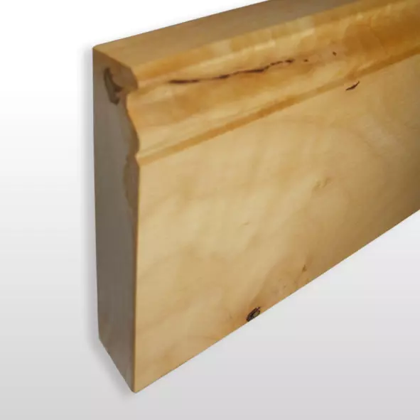 Massivholz-Sockelleiste Berliner Profil 100mm - Ahorn geölt