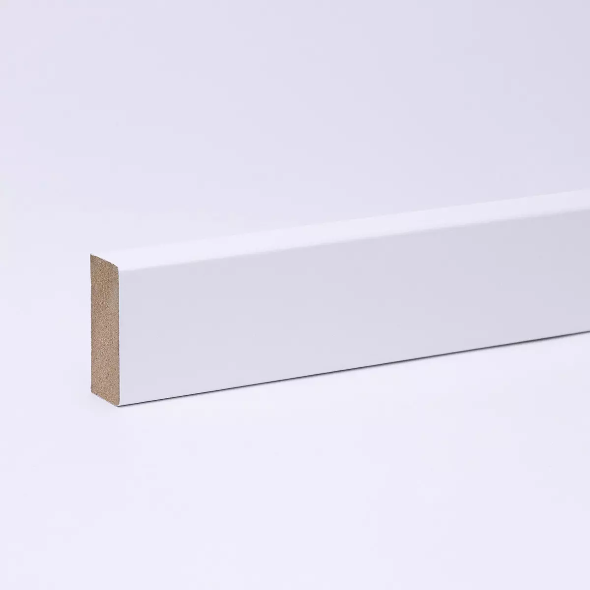 Wall cladding, lamella strip, wall lamella - White 27 x 12 mm