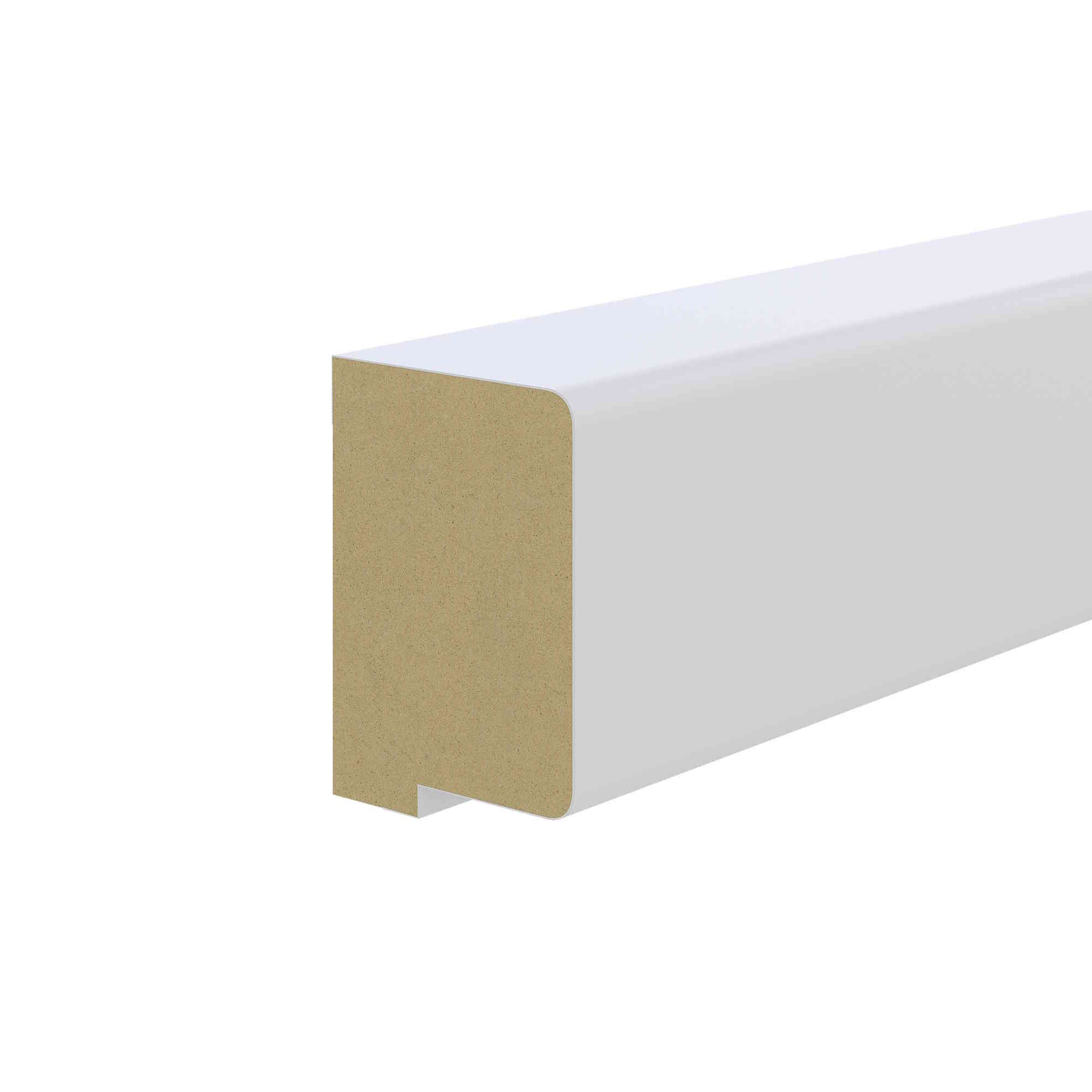 Lamelle de finition pour panneaux acoustiques 2600 x 400 mm - Blanc
