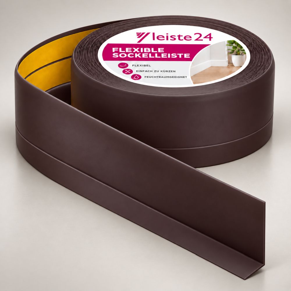 Weichsockelleiste 50 x 15mm - Chocolate