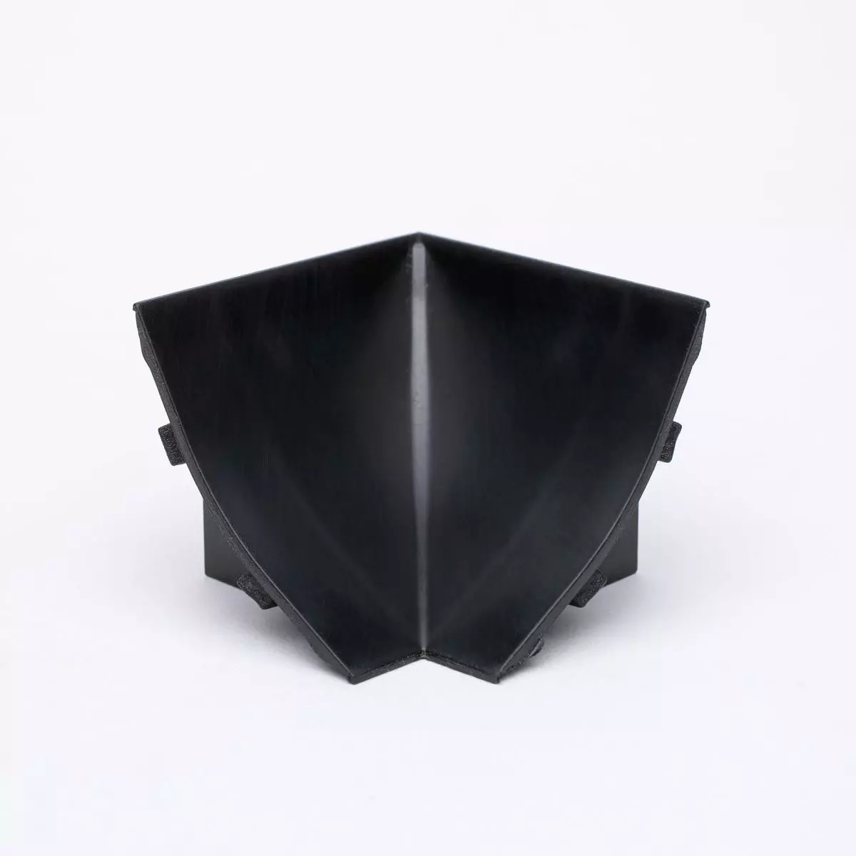 Inner Corner for Worktop profile 23x23mm - black