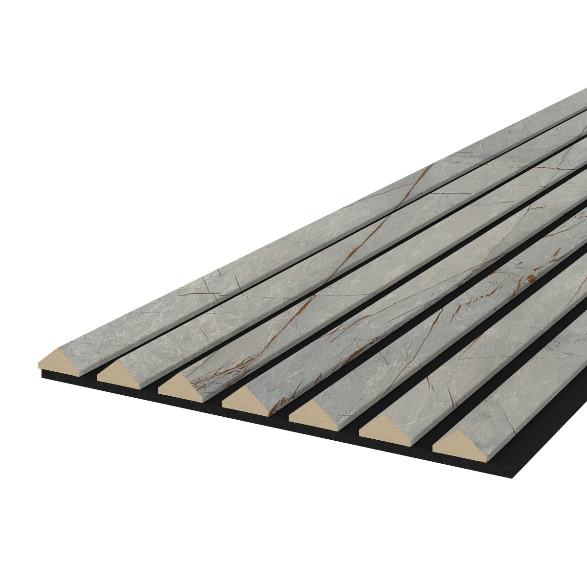 Akustikpaneel K2 - Filzfarbe Schwarz 2600x400mm - verschiedene Farben