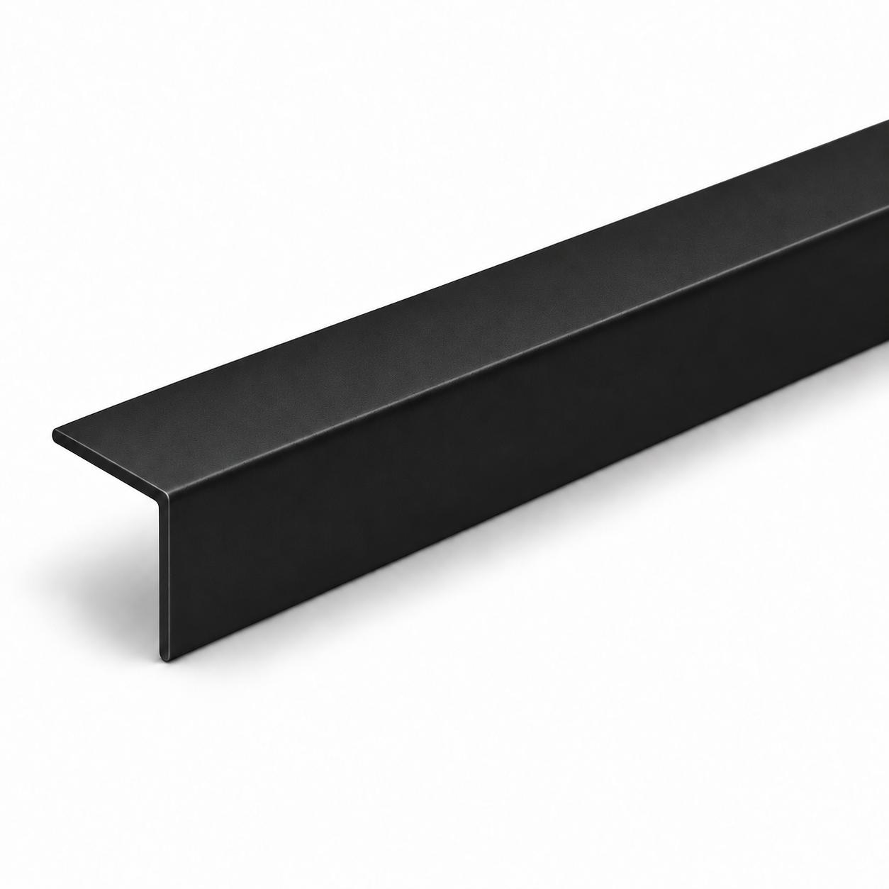 Hart-PVC Winkelprofil 20 x 20 mm - Eckschutzwinkel - 2,5 m - schwarz