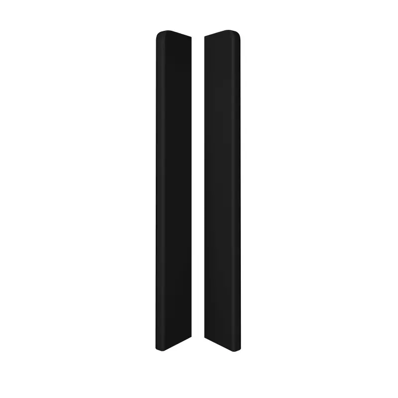Right / left end for Espumo ESP506 skirting board in black