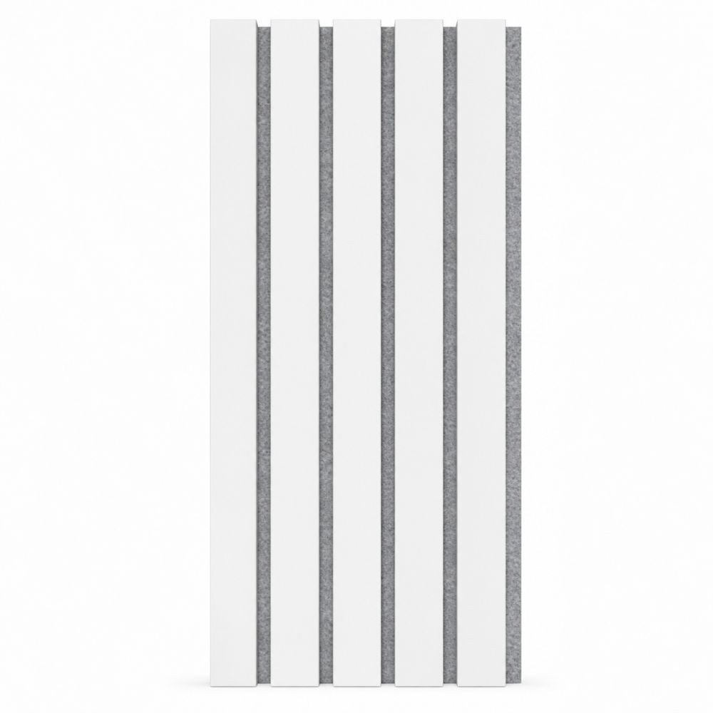 Pannello acustico LX 2600 x 400 mm - Feltro acustico grigio - White