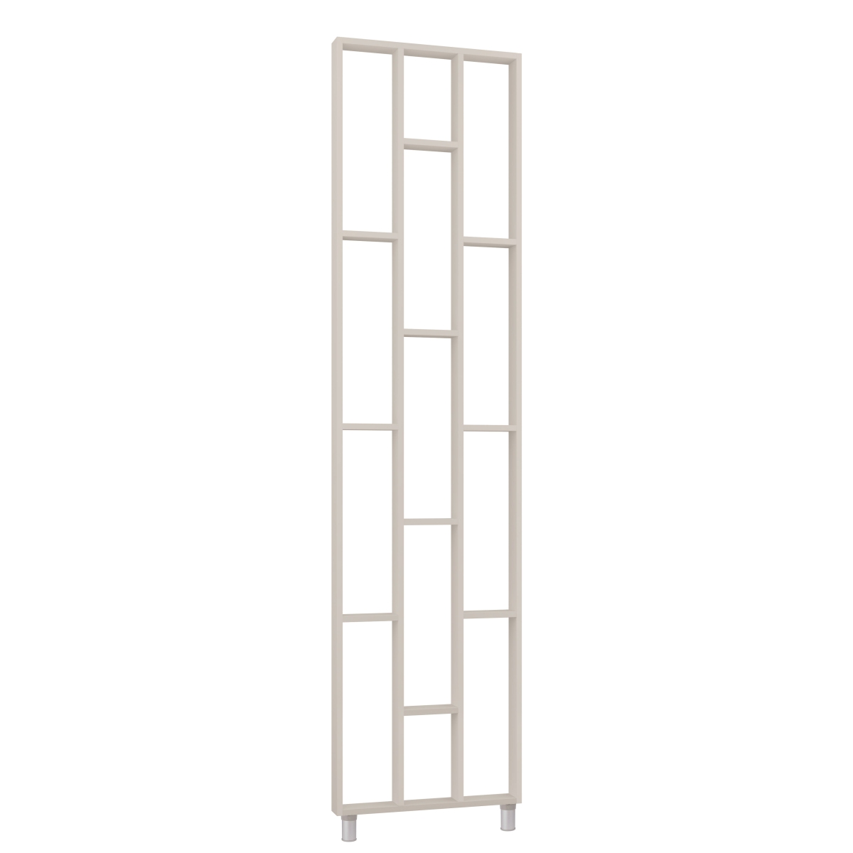 Design Raumteiler, Regalsystem 75 x 634 x 2500 mm - Kaschmir