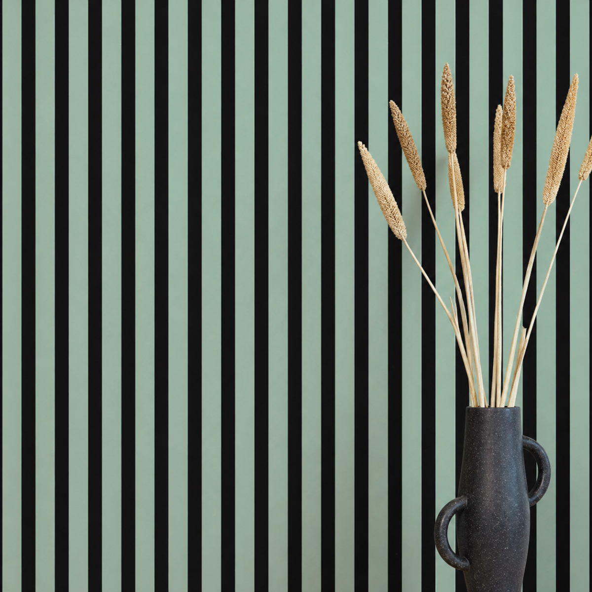 Muster - Mint- Akustikfilz Schwarz