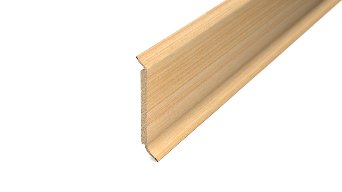 Prinz hartschaum-battiscopa 60 mm - Plastica. - N. 811 - Acero 250 cm
