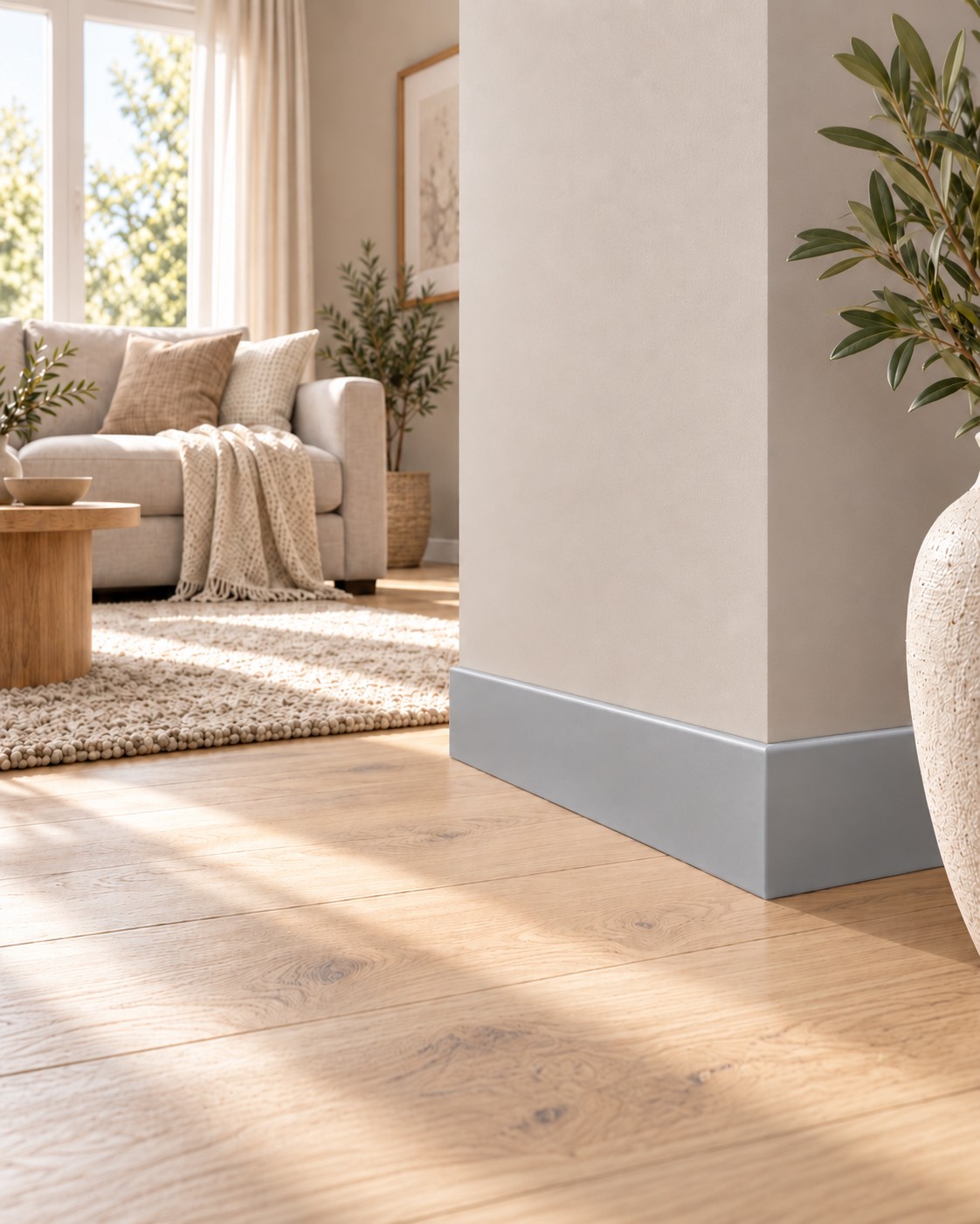 Bande Pure-Flex 80 mm, gris aluminium