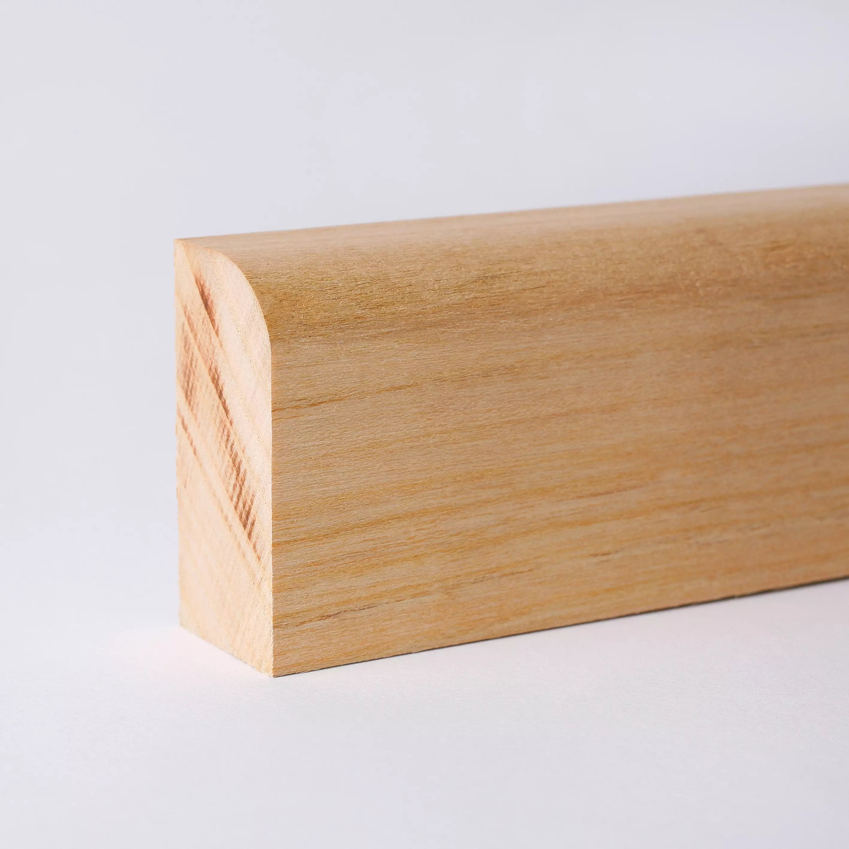 Solid wood skirting board 40mm rounded - raw cherry