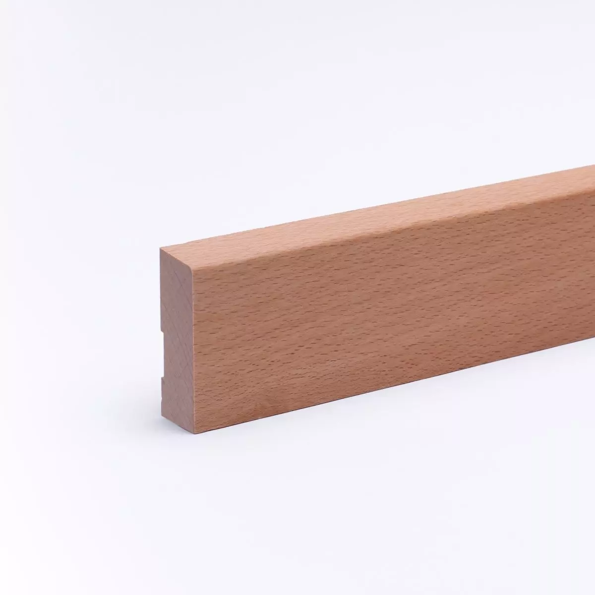 solid wood skirting 60mm with chamfered front edge oiled beech