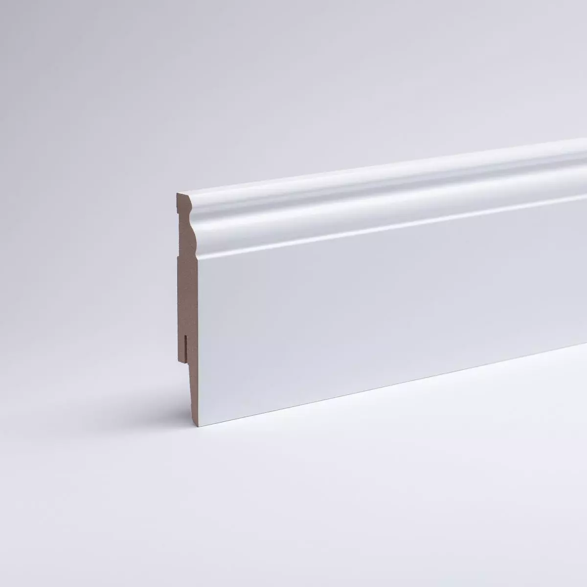 Sockelleiste Berliner Profil 100 mm MDF - Weiß lackierfähig