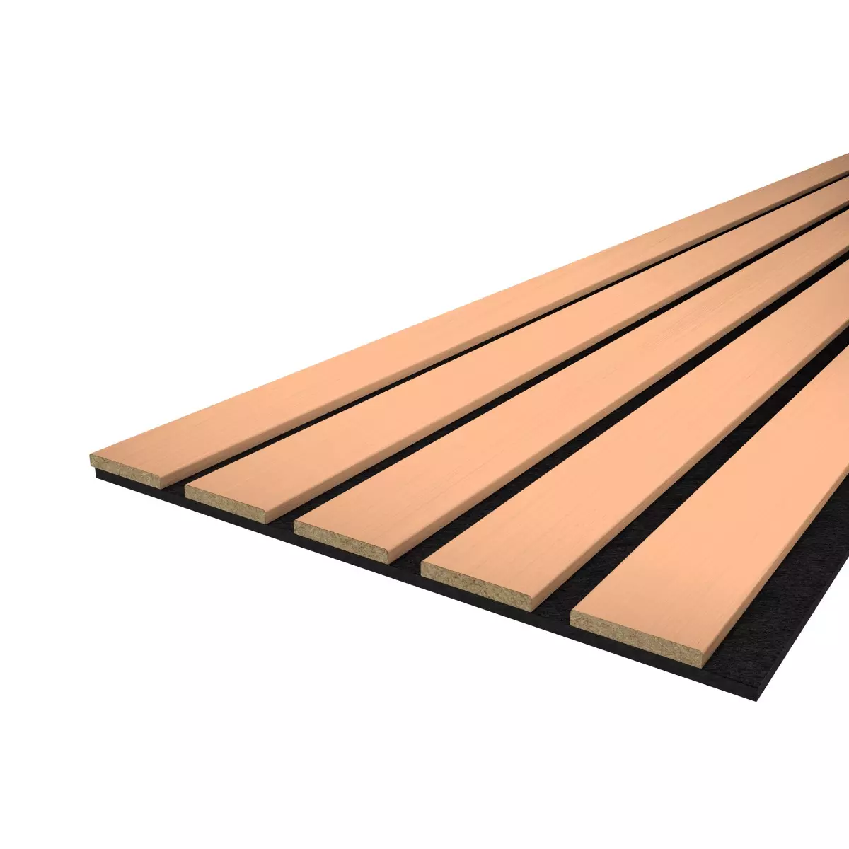 Acoustic panel LX 2600 x 400 mm - Acoustic felt Black - Copper