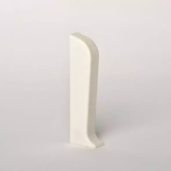 left end cap for floorcovering flexi-profile white