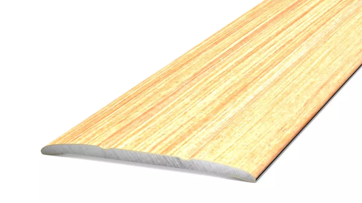 Aluminum transition profile - self-adhesive - maple