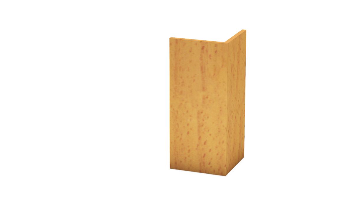 Prinz PVC-angolare paraspigolo 20 x 20 mm - N. 804 - Faggio - 250 cm