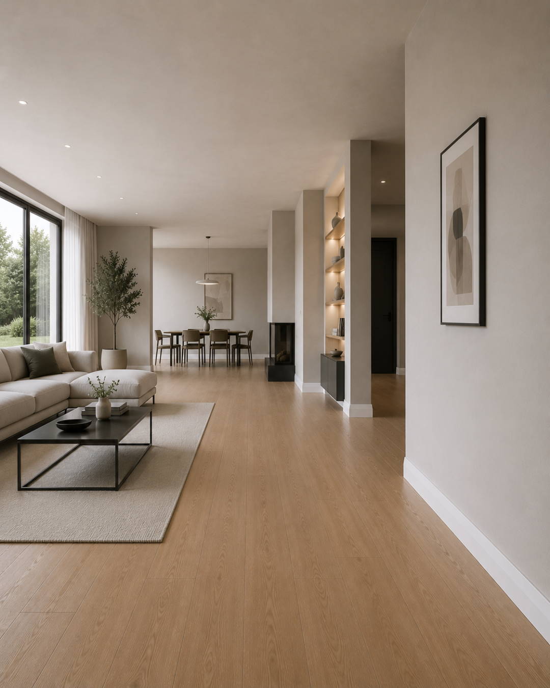 Perfil colonia 100 mm MDF - blanco