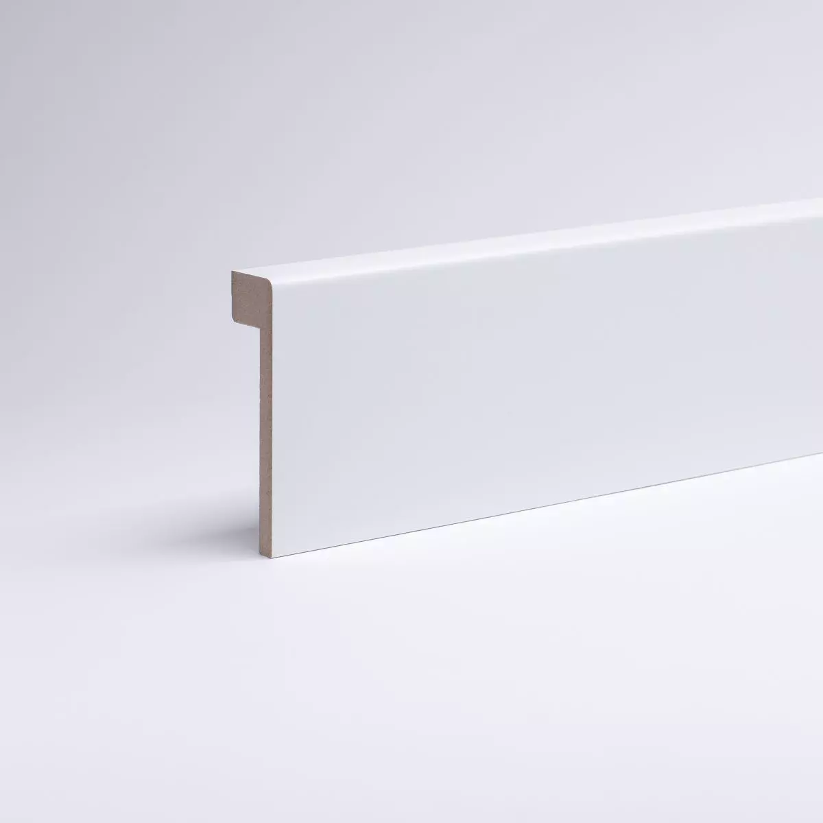 Abdeckleiste 80mm für Fliesensockel, Weiß