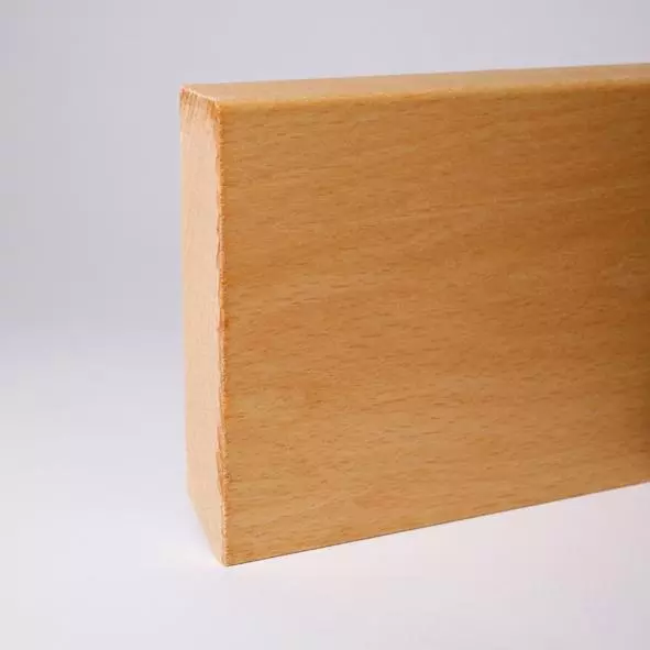 solid wood skirting 120mm with chamfered front edge oiled beech