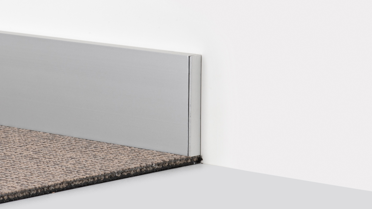 end cap for Metal LED-skirting 80 x 13mm No.357/358 - aluminium silver