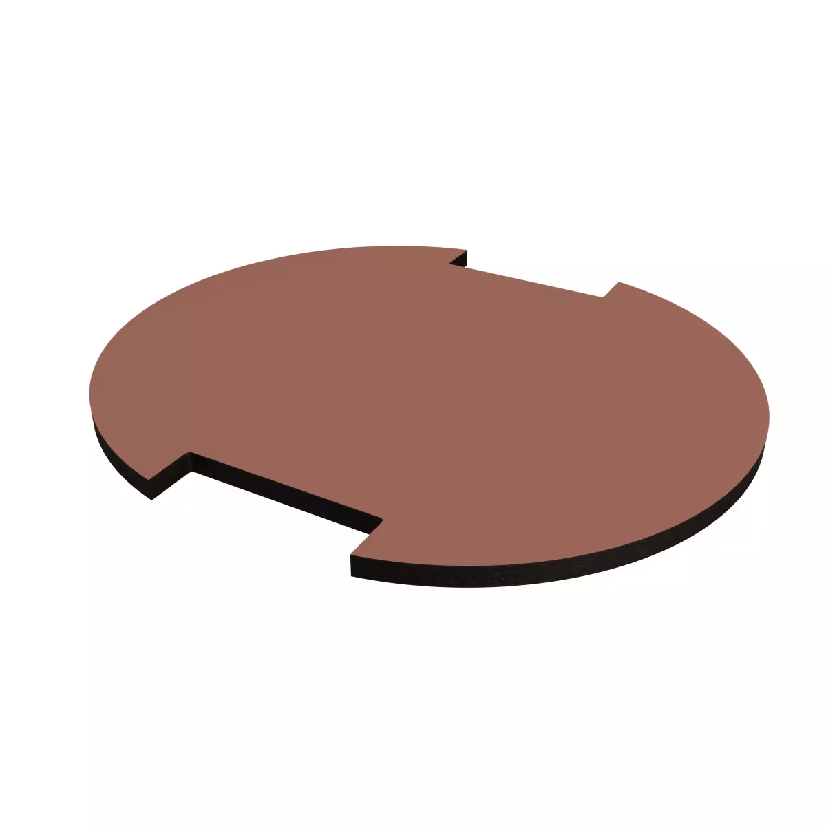 Oval shelf for design room divider - Autumn