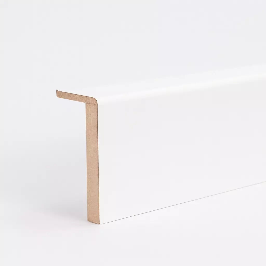 Heizungsrohrverkleidung- / Rohrabdeckleiste 120 mm, Weiß