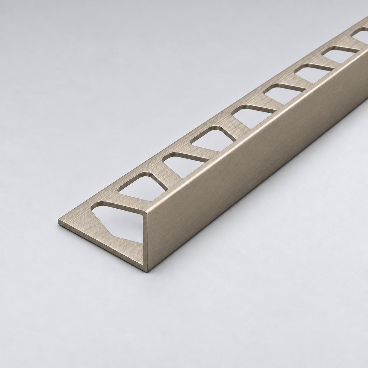 Giunti in alluminio per piastrelle profilo terminale Acciaio inox anodizzato 8mm