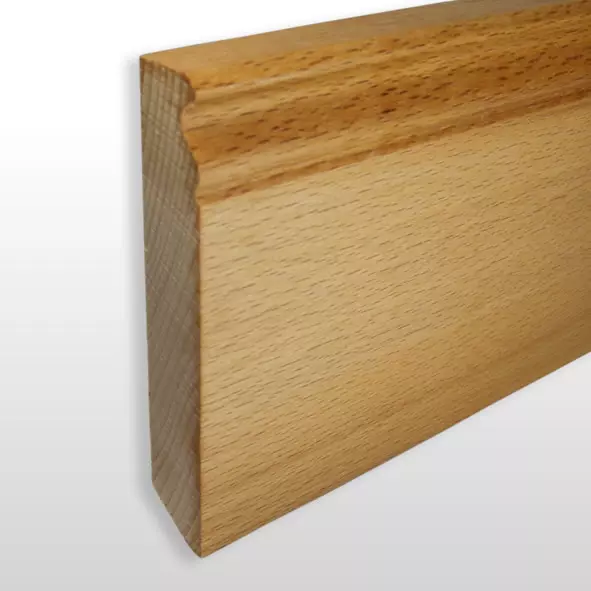 solid wood skirting 100mm with Berlin profile oiled beech