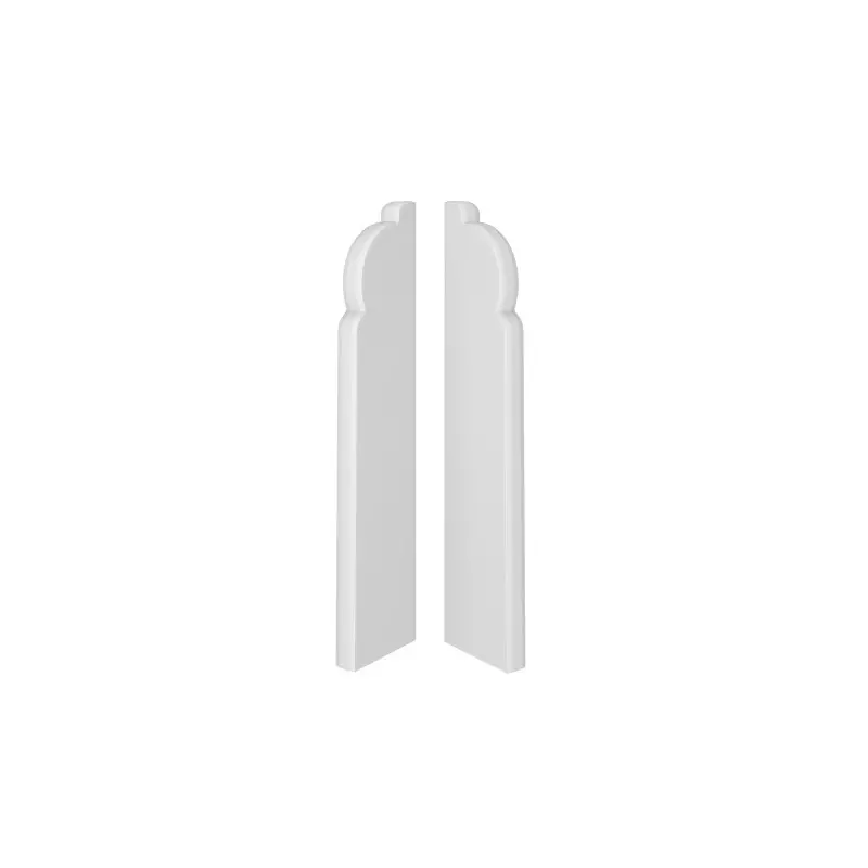 Abschluss Rechts / Links für Sockelleiste Espumo ESP301 80mm in Weiß