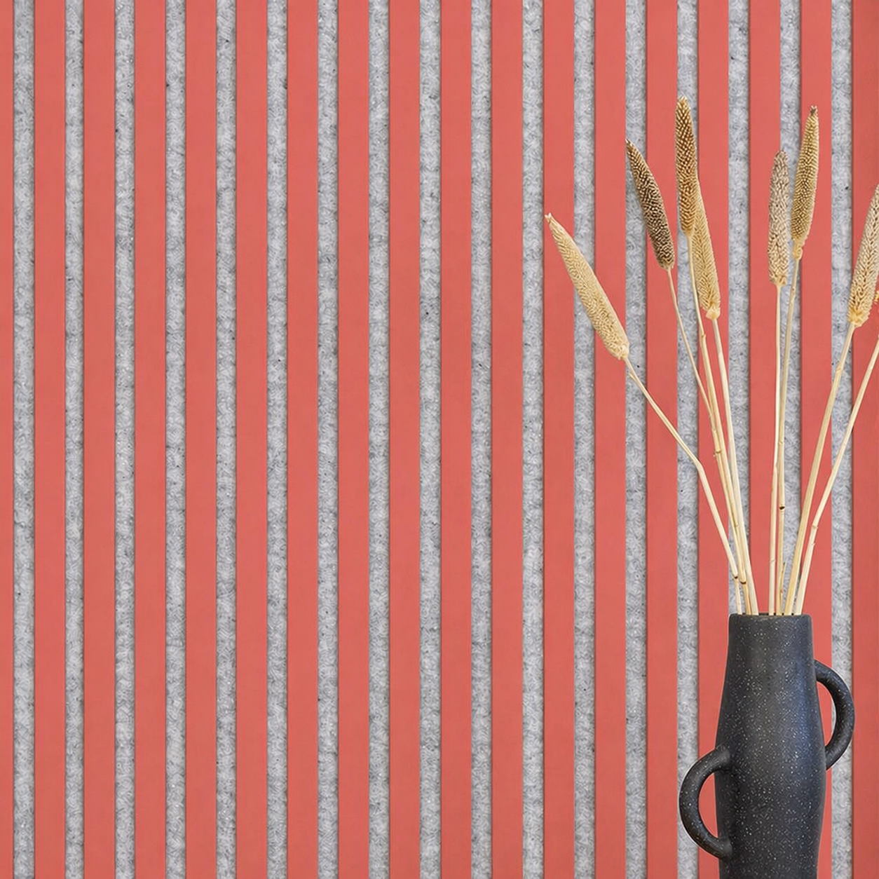 Panel acústico Acoustic+ Coral 2400 x 600 mm - Fieltro acústico gris