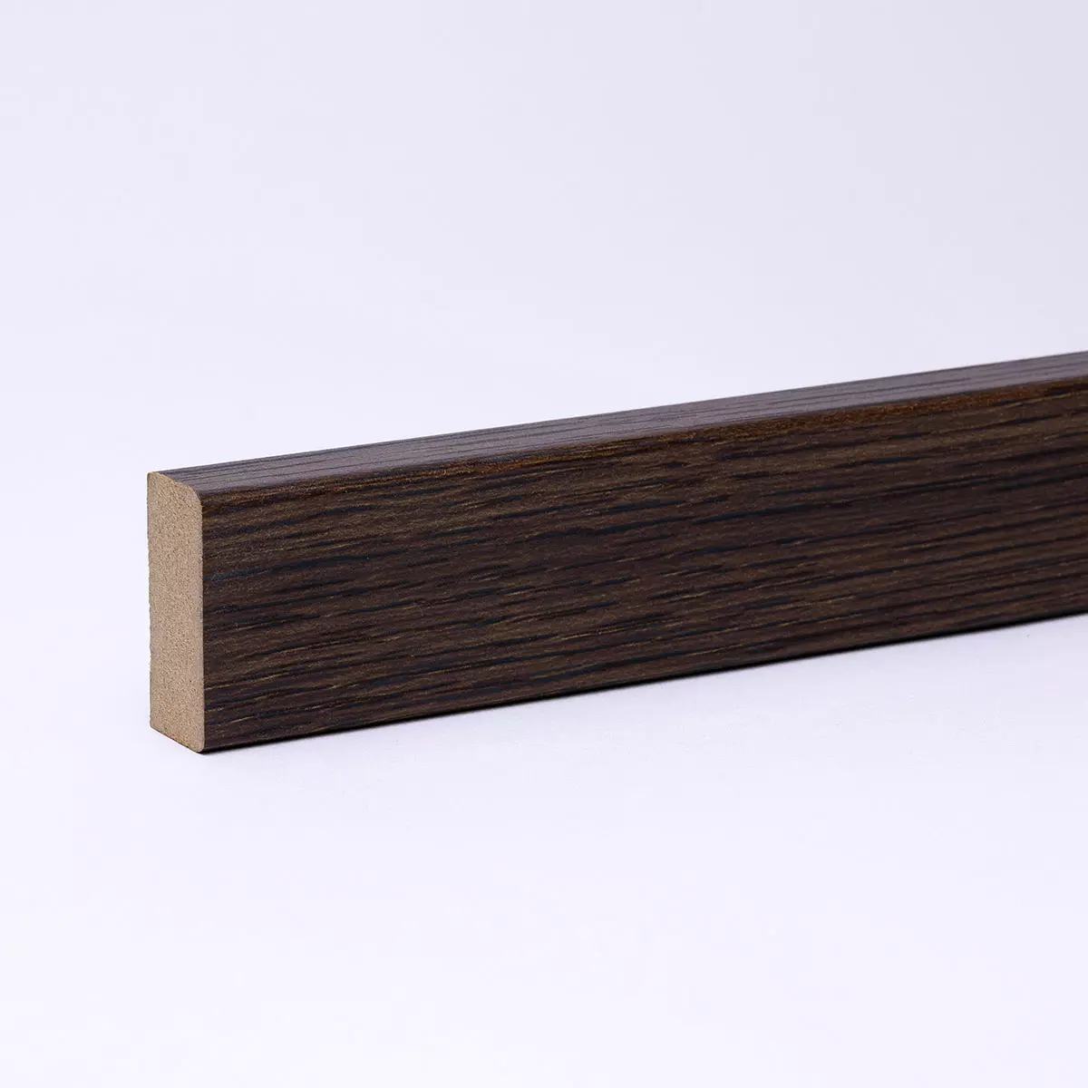 Wall panelling, lamella strip, wall lamella - dark oak 27 x 12 mm