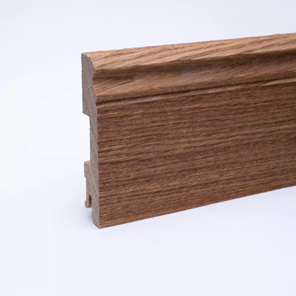 solid wood skirting 100mm with Berlin profile oiled oak