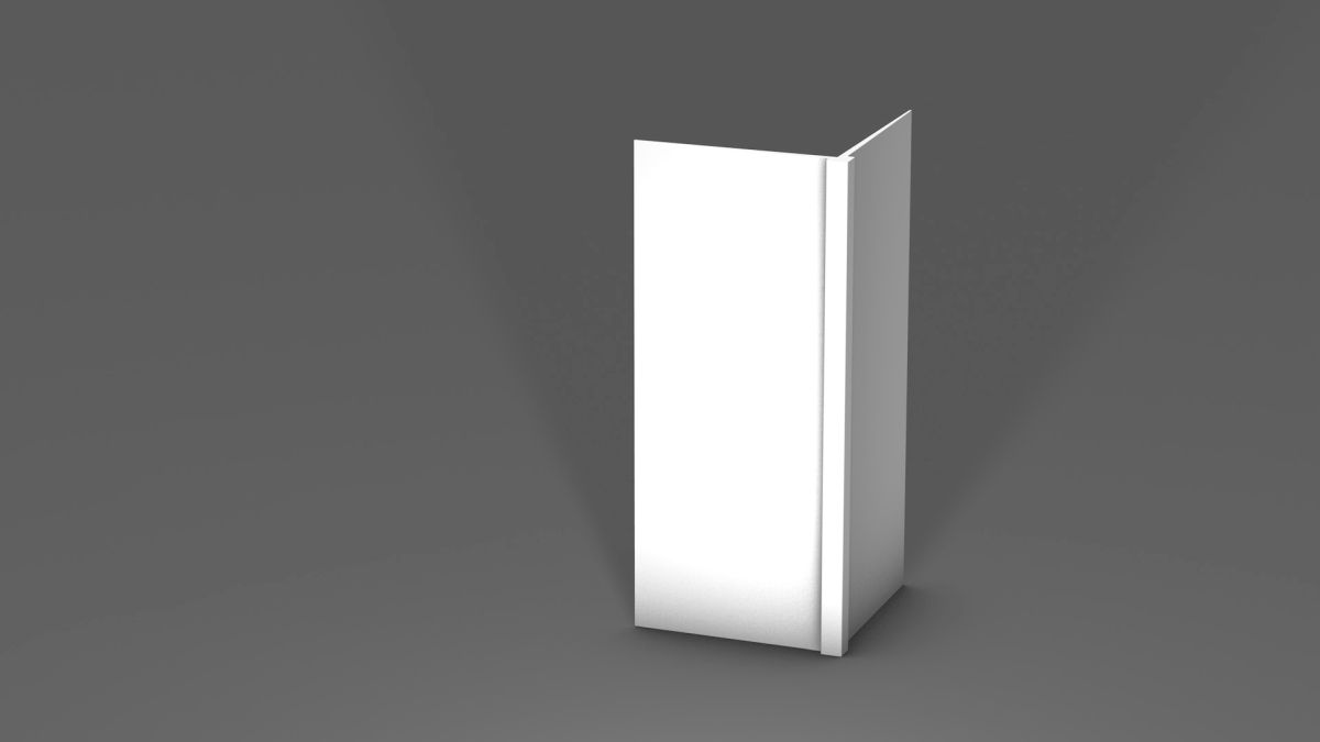 Prinz profilo angolare per carta da parati 20 x 20 mm - N. 805 - Bianco - 260 cm