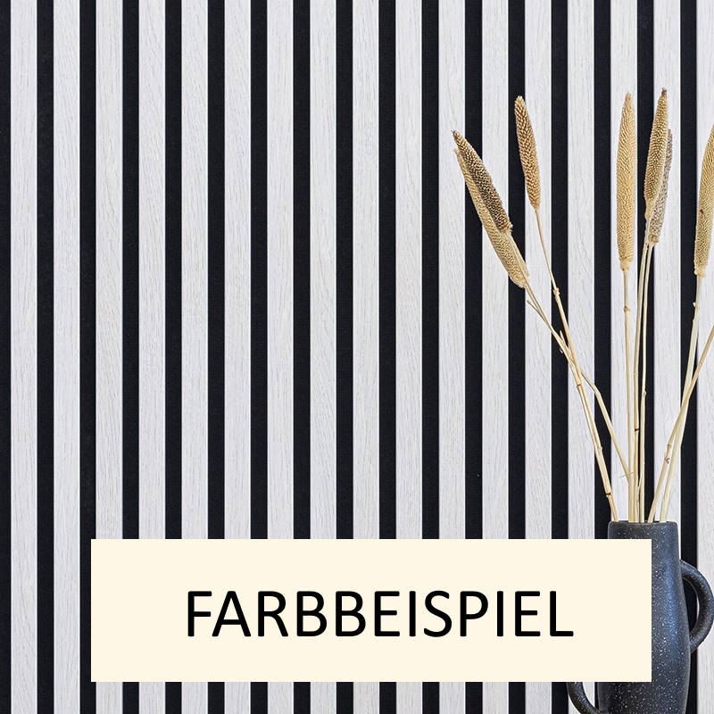 Akustikpaneel LX - Filzfarbe Schwarz 2600x400mm - verschiedene Farbe