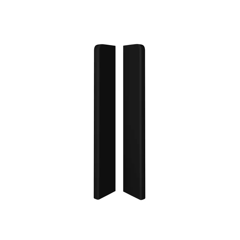 Right / left end for Espumo ESP406 skirting board in black