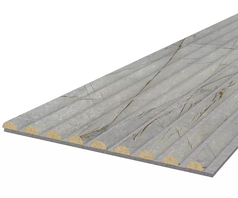 Sample WAVE - Golden Stone - acoustic felt grey