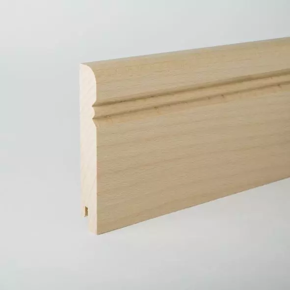 solid wood skirting 100mm with Altreno profile untreated beech