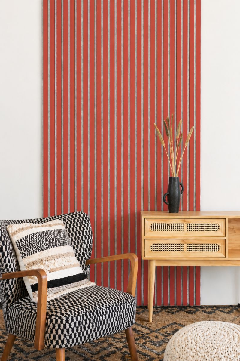 Acoustic+ Akustikpaneel Coral 2600 x 400 mm - Akustikfilz Grau
