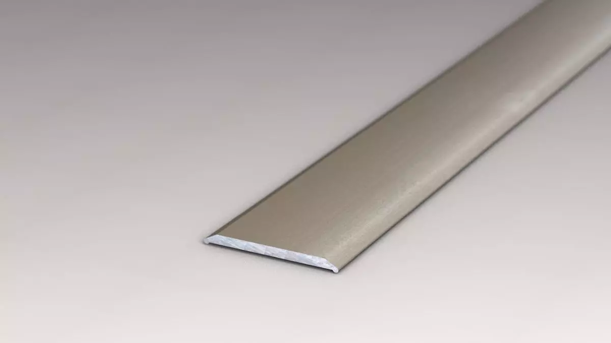 Übergangsprofil 24 mm selbstklebend Edelstahl matt - 1,00 m