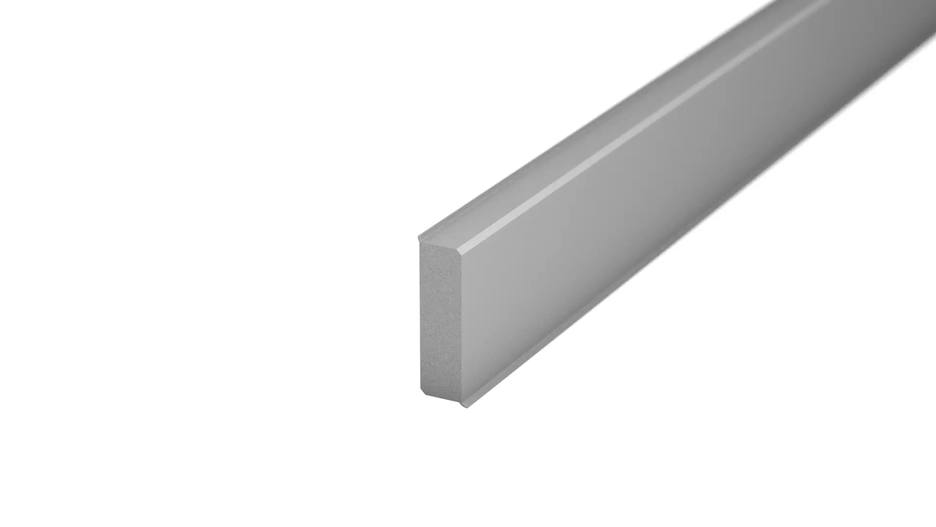 Hard foam skirting board TONDO - 40mm - Grey