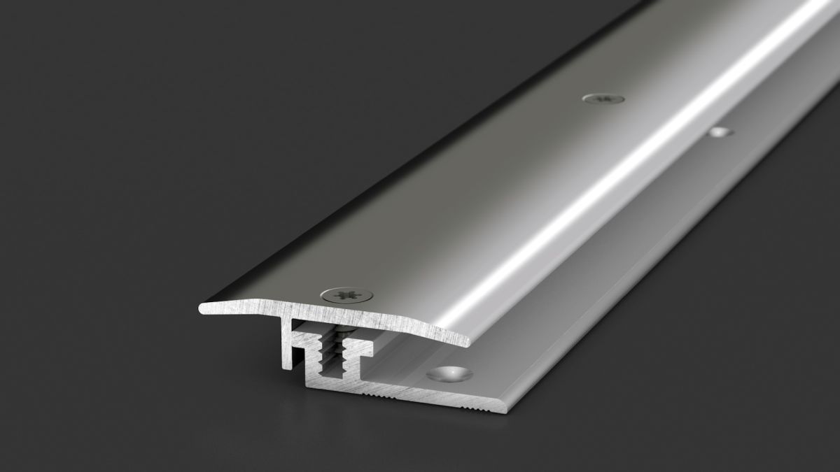 Prinz LPS design profilo di transizione 27 mm - N. 326 - Acciaio inox lucidato - 100 cm