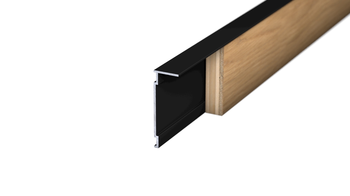 Prinz winkel-battiscopa 23,5 x 60 mm - N. 390 - Nero RAL 9005 - 400 cm