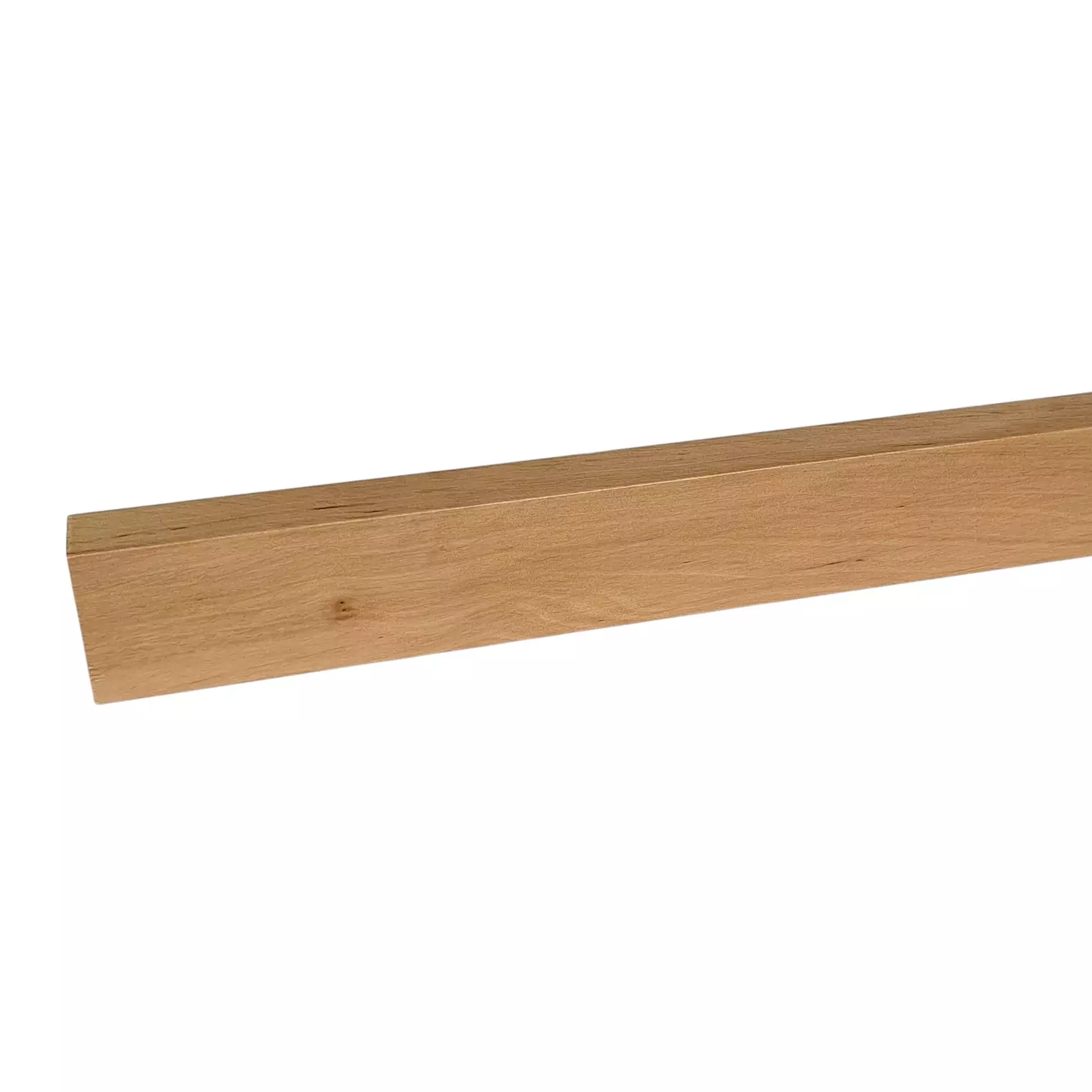 Solid square wood skirting board 58 mm - lacquered alder