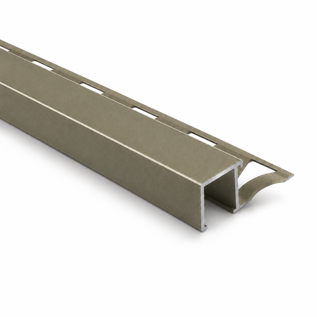 Profilo angolare in alluminio “tipo Q” 8 mm - Acciaio inox