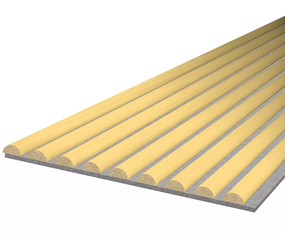 Sample WAVE - Gold - acoustic felt grey